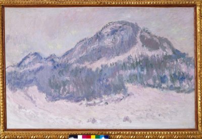 El Monte Kolsaas en Noruega (reflejos rosas) de Claude Monet