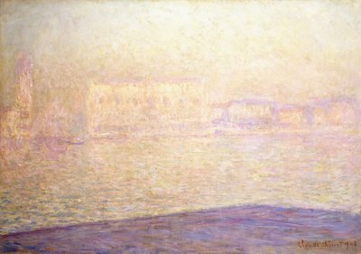 El Palacio Ducal visto desde San Jorge Mayor, 1908 de Claude Monet