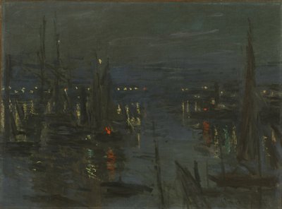Le Port du Havre, Effet de Nuit de Claude Monet