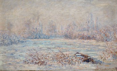 Le givre pres de Vetheuil (pintura sobre lienzo) de Claude Monet