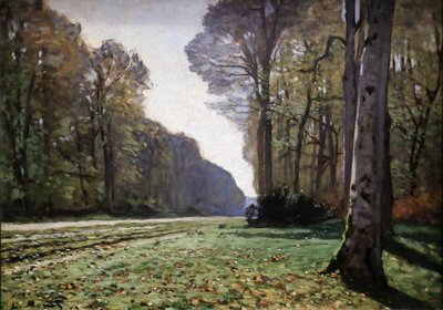 El pavimento de Chailly 1865 (Óleo sobre lienzo) de Claude Monet