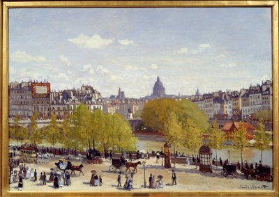 El muelle del Louvre en París en 1867 de Claude Monet