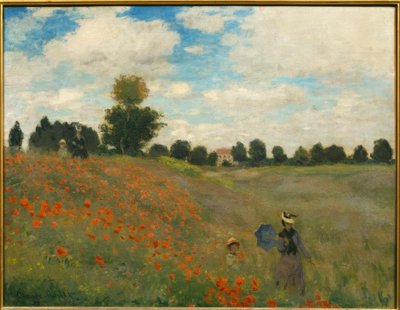 Las amapolas en Argenteuil de Claude Monet