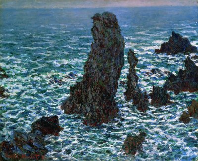 Las Pirámides en Port-Coton, Belle-Ile-en-Mer, 1886 de Claude Monet