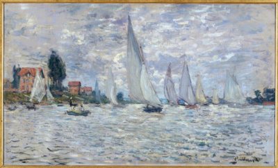 Las barcas. Regatas en Argenteuil de Claude Monet