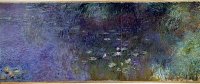 Los nenúfares: mañana (detalle). Pintura de Claude Monet (1840-1926) 1914-1926. Díptico de 2 x 3 m cada parte. París, Museo de la Orangerie de Claude Monet