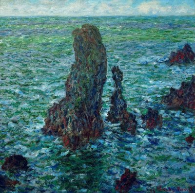 Las pirámides de Port-Coton de Claude Monet