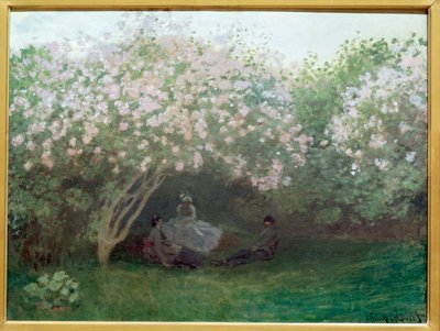 Lilas, tiempo gris (o El descanso bajo el lilo) de Claude Monet