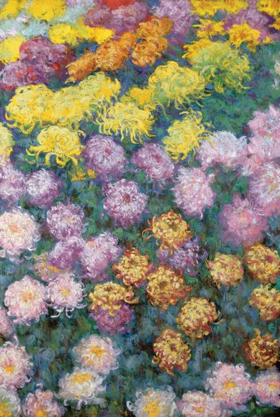 Macizo de crisantemos de Claude Monet