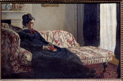 Meditación o Madame Monet en el canapé de Claude Monet