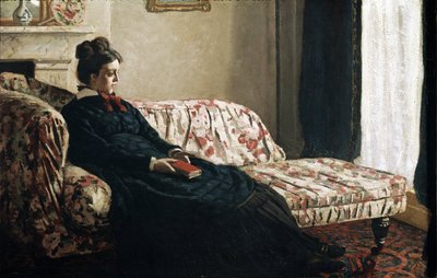 Meditación o Madame Monet en el canapé de Claude Monet