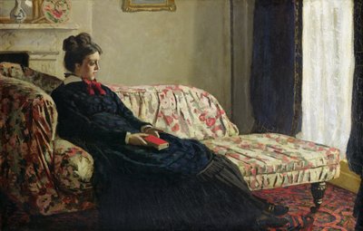 Meditación, o Madame Monet en el sofá, c.1871 de Claude Monet