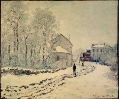 Nieve en Argenteuil de Claude Monet