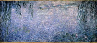 Nympheas, mañana clara con sauces (parte central del tríptico) de Claude Monet