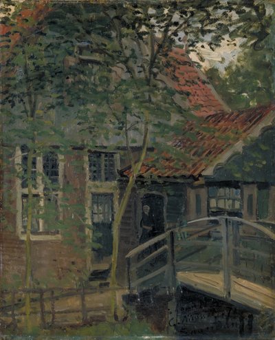 Pasarela en Zaandam de Claude Monet