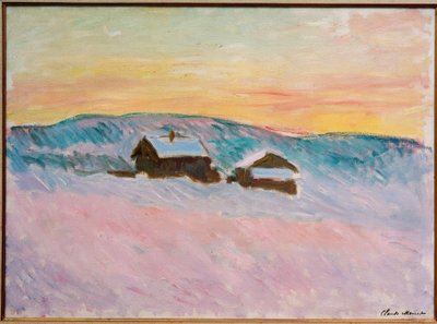 Paisaje de Noruega, Las casas azules de Claude Monet