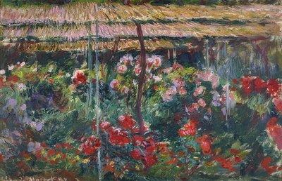 Jardín de peonías. 1887 de Claude Monet