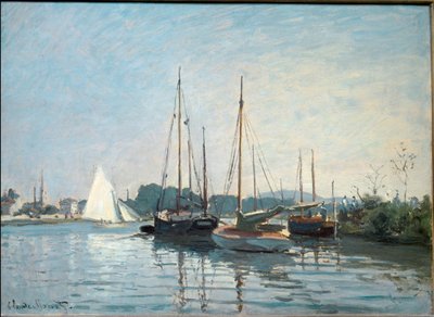 Barcos de placer en Argenteuil de Claude Monet