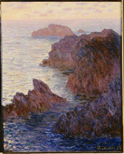 Point de Rochers, Port-Goulphar de Claude Monet