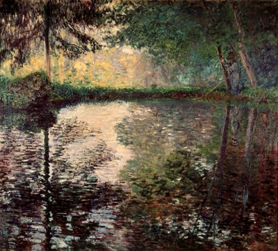 Estanque en Montgeron, c1876 de Claude Monet