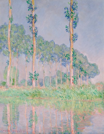 Álamos, efecto rosa de Claude Monet