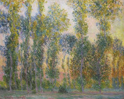 Álamos en Giverny, 1887 de Claude Monet