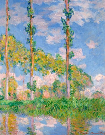 Álamos al sol, 1891 de Claude Monet