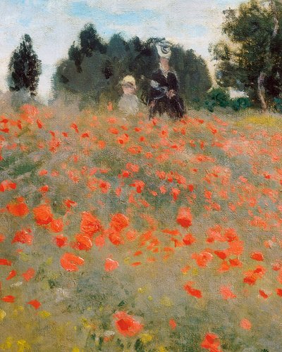 Amapolas, alrededores de Argenteuil (detalle) de Claude Monet