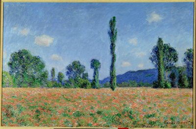 Campo de amapolas,1890 (óleo sobre lienzo) de Claude Monet