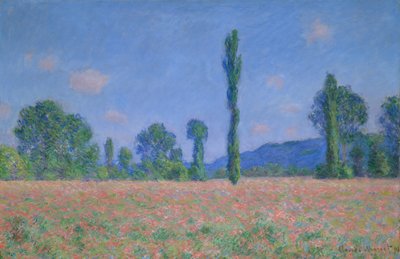Campo de amapolas en Giverny, 1890-91 de Claude Monet