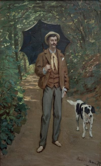Retrato de Victor Jacquemont con parasol de Claude Monet