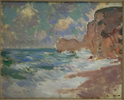 Olas que retroceden de Claude Monet