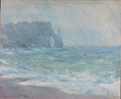 Lluvia, Etretat de Claude Monet