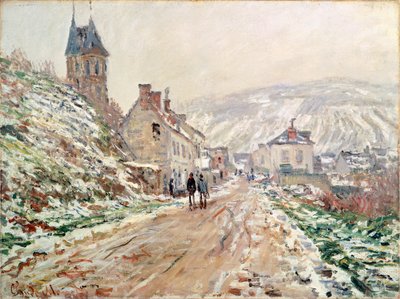 Carretera de Vetheuil en invierno de Claude Monet (1840-1926) de Claude Monet