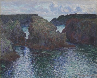 Rocas en Port-Goulphar, Belle-Île, 1886 de Claude Monet