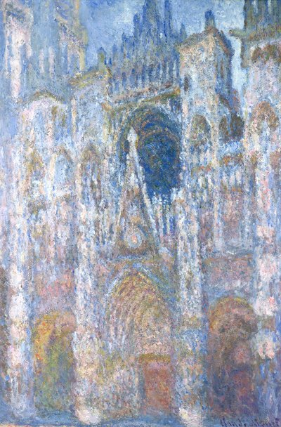 Catedral de Rouen, Armonía Azul, Luz del Sol de la Mañana de Claude Monet