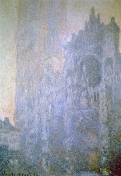 Catedral de Rouen, Luz de la Mañana Temprana, 1894 de Claude Monet