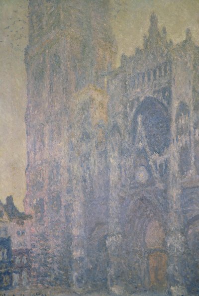 Catedral de Rouen, Armonía en Blanco, Luz de la Mañana, 1894 de Claude Monet
