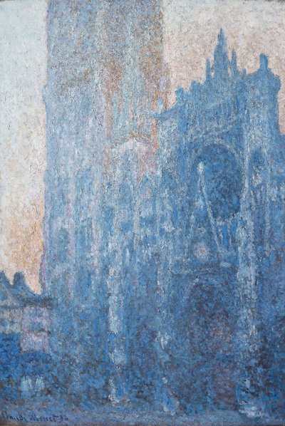 Catedral de Rouen, portal, luz de la mañana de Claude Monet
