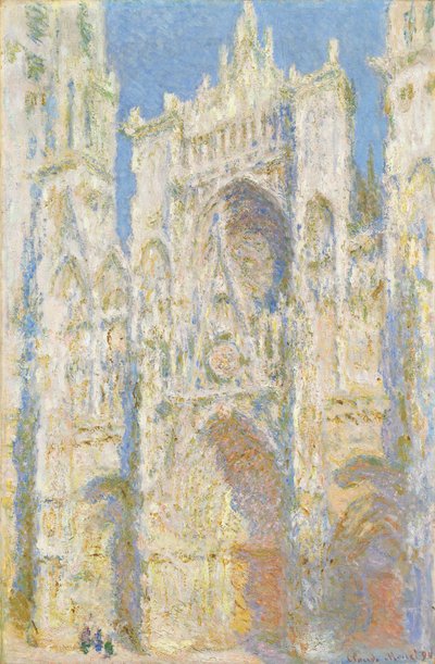 Catedral de Rouen, fachada oeste, luz del sol de Claude Monet