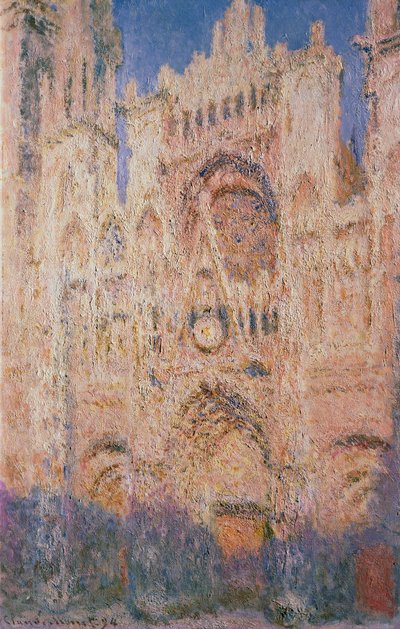 Catedral de Rouen al Atardecer de Claude Monet