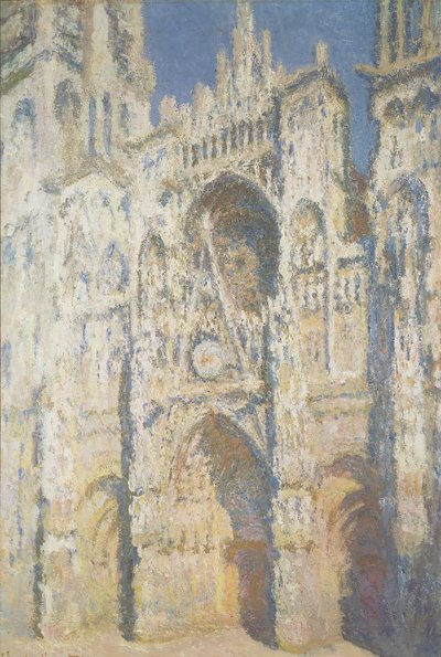 Catedral de Rouen a plena luz del sol: Armonía en azul y oro, 1894 de Claude Monet