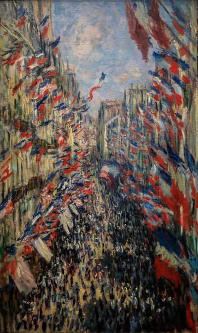 Rue de Montorgueil, celebración el 30 de junio de 1878 de Claude Monet