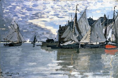 Barcos de vela, c.1864-1866 de Claude Monet