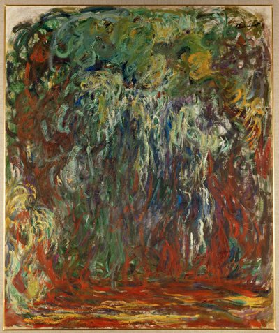 Sauce llorón, Giverny (óleo sobre lienzo) de Claude Monet