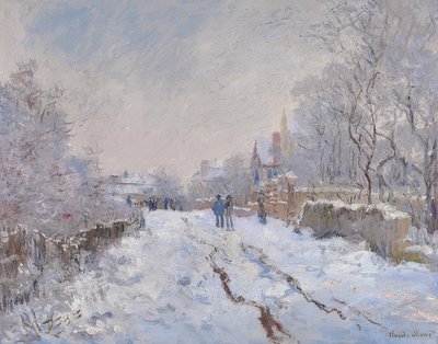 Nieve en Argenteuil de Claude Monet