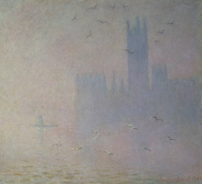 Gaviotas sobre las Casas del Parlamento, 1904 de Claude Monet