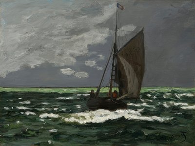 Paisaje marino, tormenta. 1866 de Claude Monet