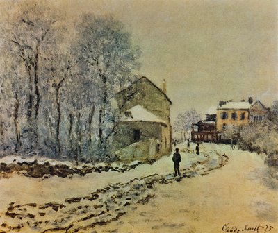 Nieve en Argenteuil de Claude Monet