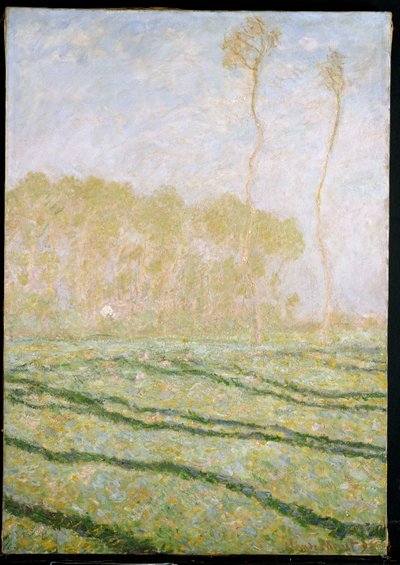 Paisaje primaveral en Giverny, 1894 de Claude Monet